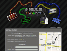 Tablet Screenshot of falcoreklam.com